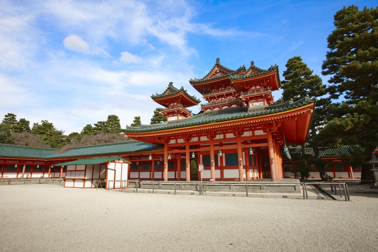 <strong>Heian Shrine: </strong>Relatively new compared to some of Kyoto's ancient sites, Heian-jingu was built in 1895, on the 1,100th anniversary of the transfer of the capital from Nara to Kyoto. 
