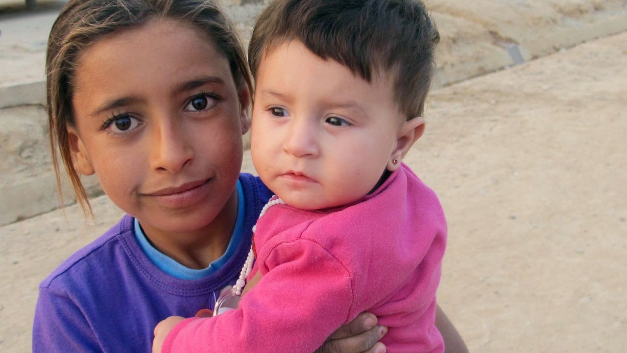More than 15,000 children displaced from Mosul and its nearby towns and villages are now living at Debaga.