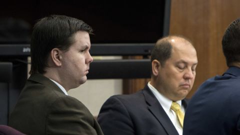 Justin Ross Harris listens to jury selection during his murder trial.