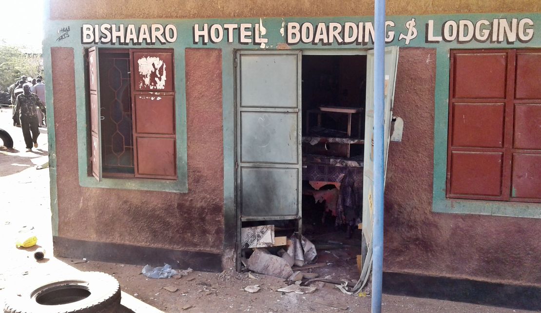 The Boshari Hotel in Mandera was targeted in the attack.