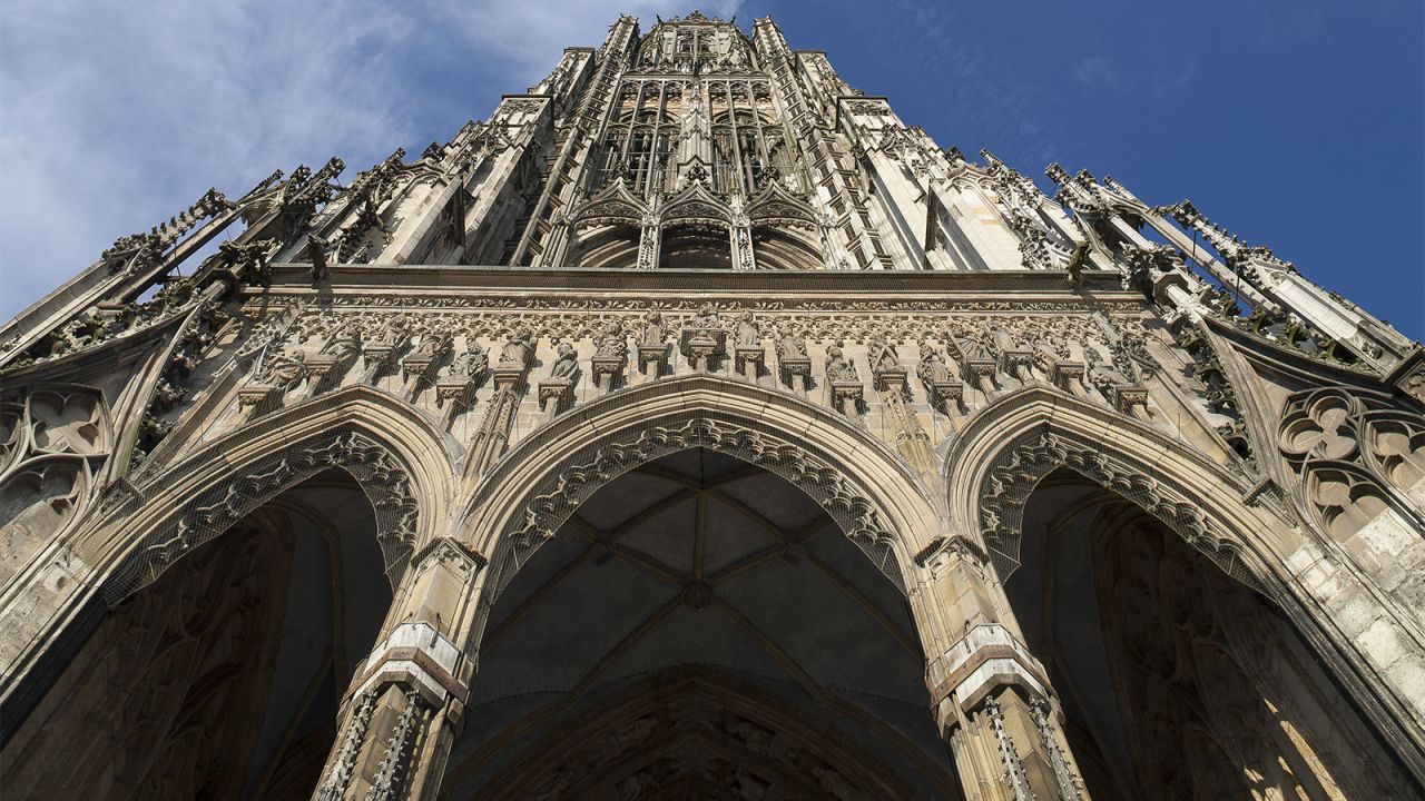 The foundation stone of Ulm Minster was laid in 1377. 
