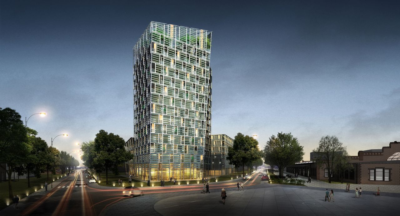 Rendering of the Smart Green Tower.