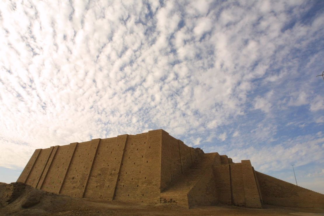 The famous Ziggurat, a three-tiered edifice dating back to 2113 B.C., stands more than 17 meters high in the ancient city of Ur in southern Iraq