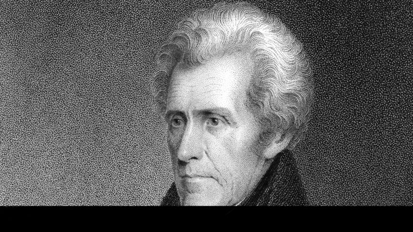 circa 1820:  Portrait of Andrew Jackson (1767-1845), seventh President of the United States, who served for two terms from 1829 to 1837. The self-taught lawyer, known as 'Old Hickory,' forced much of the Native-American population from the Eastern U.S. into Western territories.  (Photo by Hulton Archive/Getty Images)