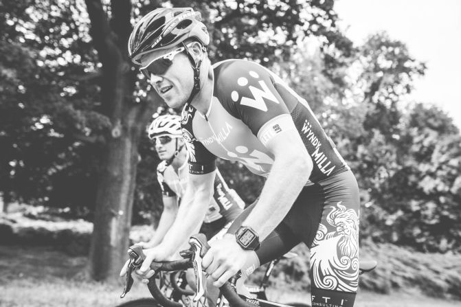 As an amateur, he found himself surprisingly adept at the punishing discipline and is now taking on the world's best with a sponsor on board.