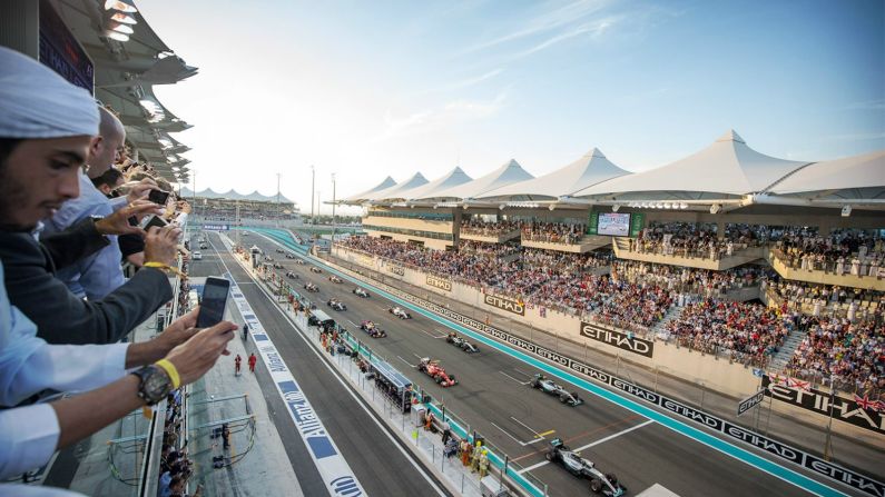 The Formula One Abu Dhabi Grand Prix takes place at the end of November. Inaugurated in 2009, the circuit is the only F1 race course in the world with covered and shaded grandstands.