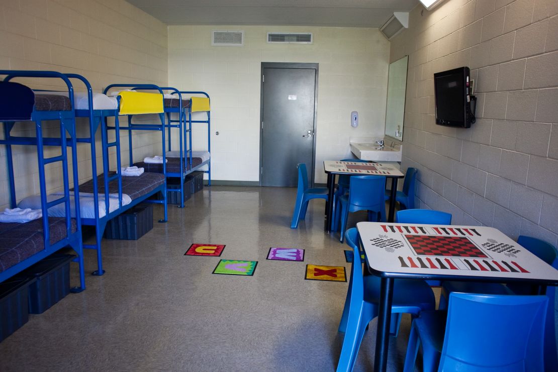 A room at the Karnes County Residential Center in Karnes City, Texas.