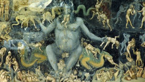 "The Last Judgment" was painted by Giotto di Bondone on a wall of Scrovegni Chapel in Padua, Italy. Seeing scary images like this may give us a real rush of adrenaline. 