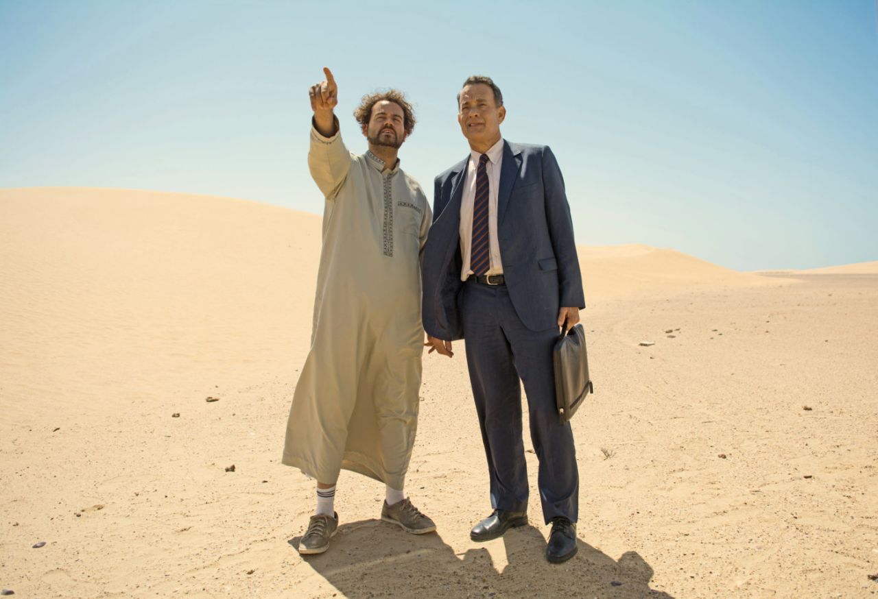 Morocco's film studios and vibrant cities are often used as a backdrop for Hollywood films set in the desert, the Middle East and Asia.  Pictured: Tom Hanks in "A Hologram for the King", in which Morocco doubled for Saudi Arabia.