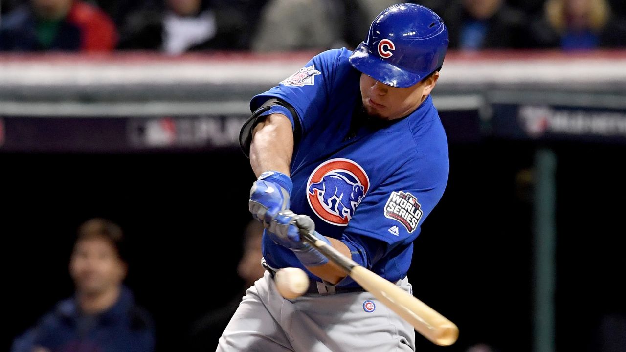 Outfield Kyle Schwarber has been on fire at the plate for the Chicago Cubs.