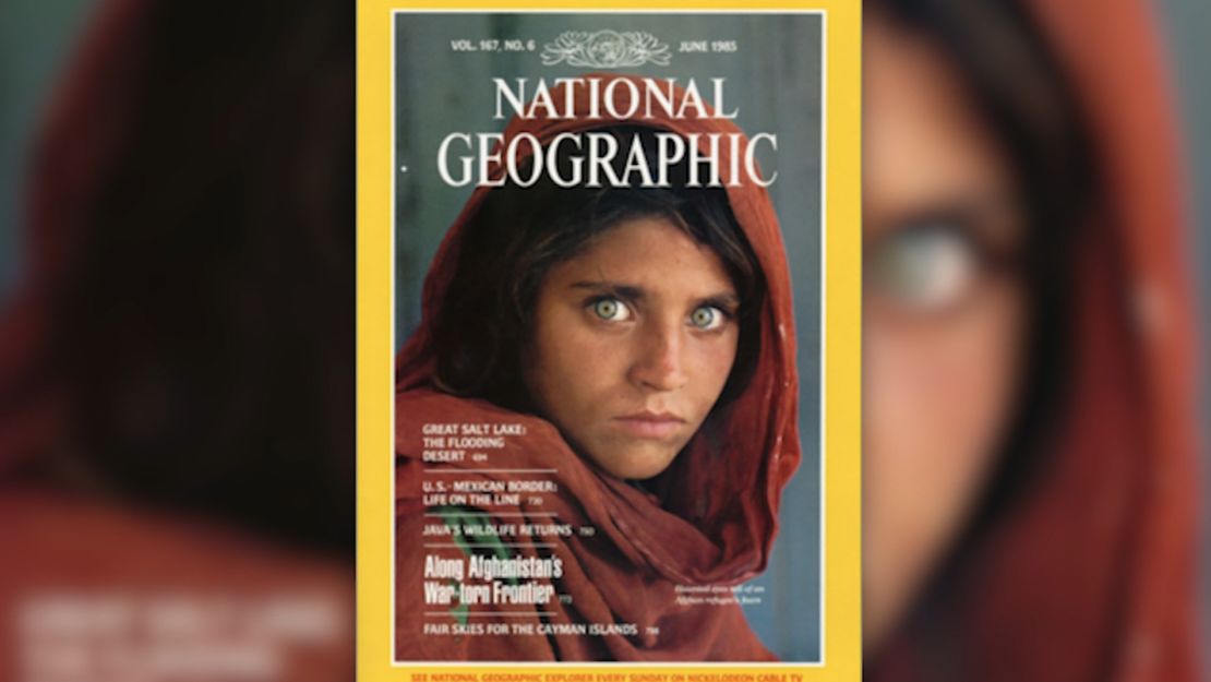 Sharbat Gula was 12 when photographer Steve McCurry captured his iconic image of her living in a refugee camp.