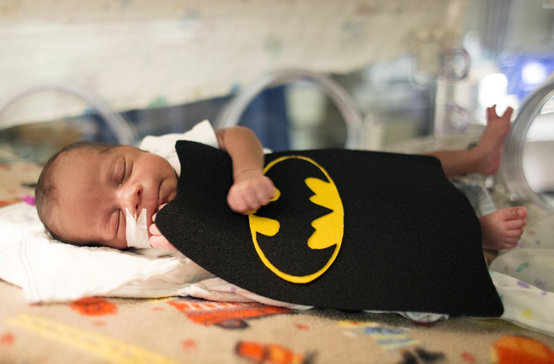 02 NICU babies dressed in Halloween costumes