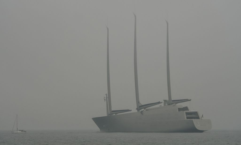 Testing for Sailing Yacht A took place off the coast of Strande, northern Germany, on October 16.