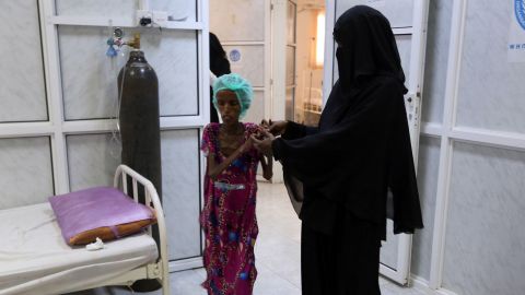 Saida Ahmad Baghili, an 18-year-old Yemeni woman from an impoverished coastal village on the outskirts of the rebel-held Yemeni port city of Hodeidah where malnutrition has hit the population hard.