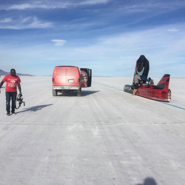 The record was broken at Utah's famous Bonneville Salt Flats. 