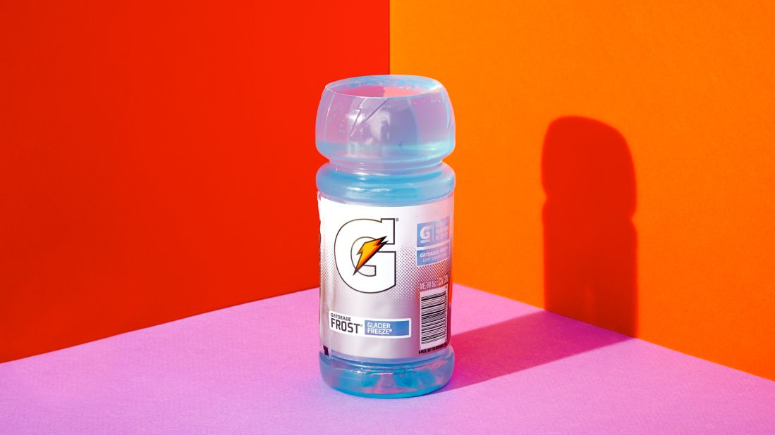 For a 20-ounce bottle of Gatorade, there are 33 grams of sugar in about 97% of the bottle. 