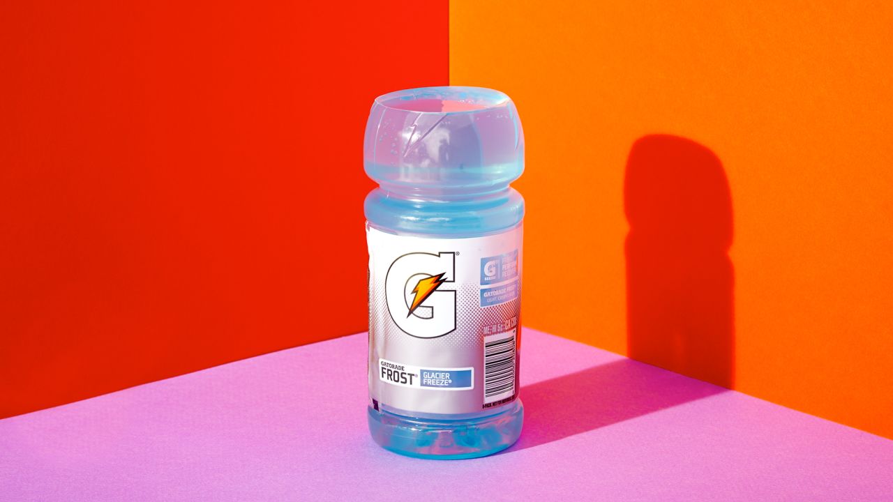 For a 20-ounce bottle of Gatorade, there are 33 grams of sugar in about 97% of the bottle.