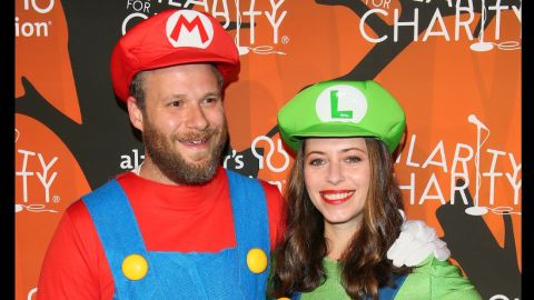 Lauren Miller and Seth Rogen attend Hilarity for Charity's 5th Annual Los Angeles Variety Show.