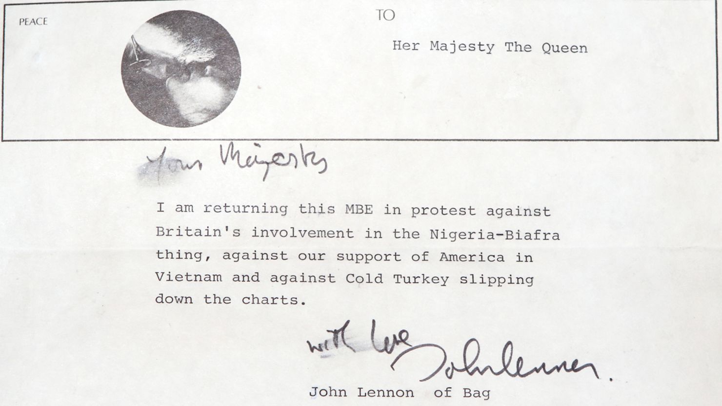 John Lennon letter
