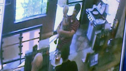 Jurors are shown a video of Ross Harris and his son at Chick-fil-A.