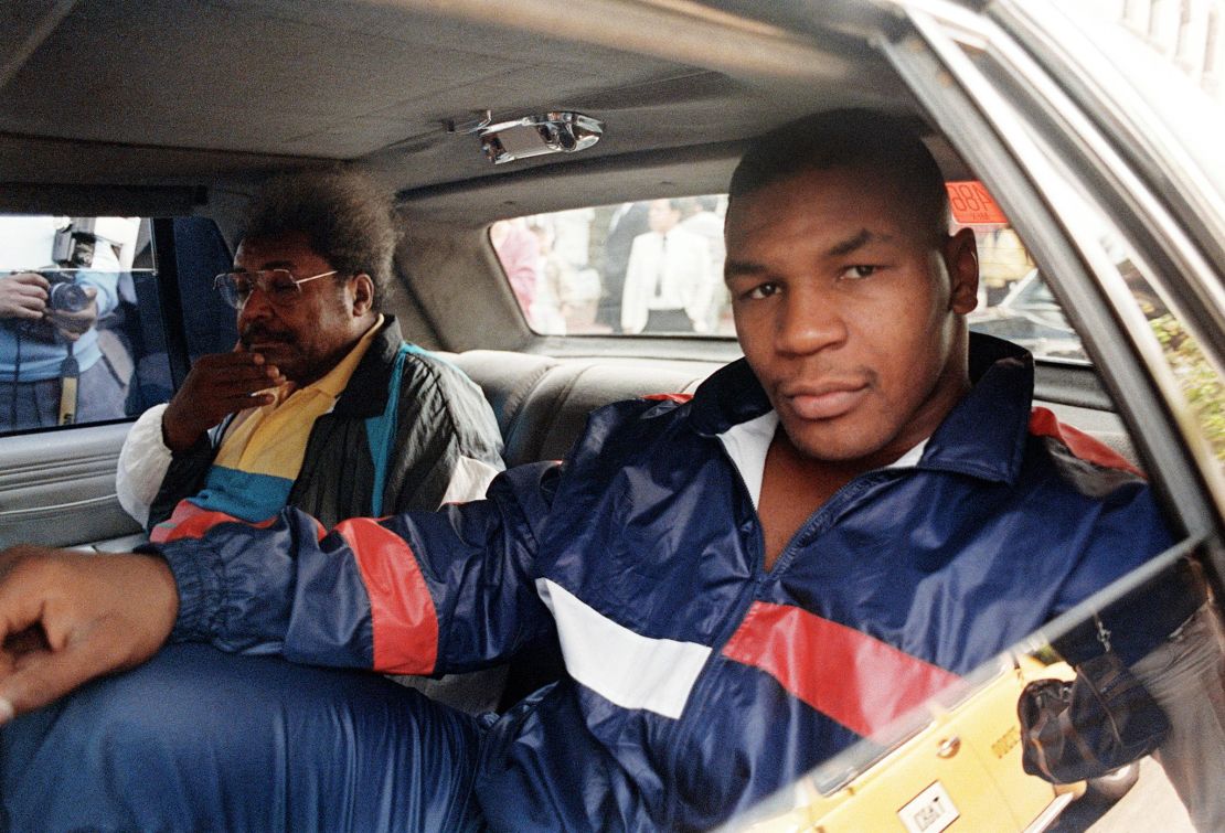 Heavyweight champion Mike Tyson and the promoter Don King in 1988.