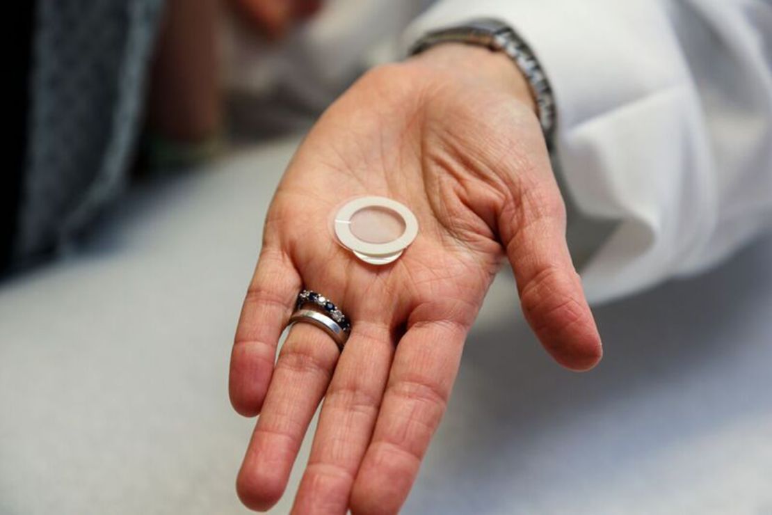 The Viaskin peanut patch is coated with peanut proteins, which are absorbed by the skin.