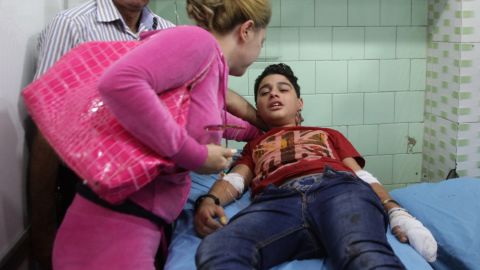Hospitals are desperately needed as 250,000 people remain in eastern Aleppo, pounded by airstrikes.