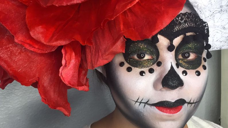 The festival's also a chance to honor the dead. It's traditionally celebrated on November 1 and November 2 when Mexicans believe the gates of the afterlife are opened and their loved ones who have passed on return to join in the festivities.