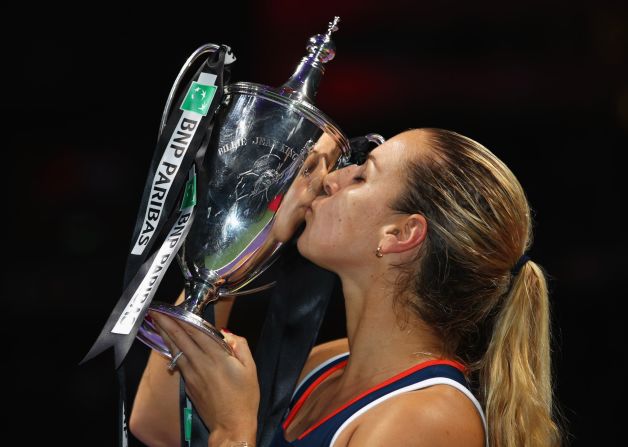 Dominika Cibulkova won the WTA Finals in Singapore, an achievement she called the best of her career.