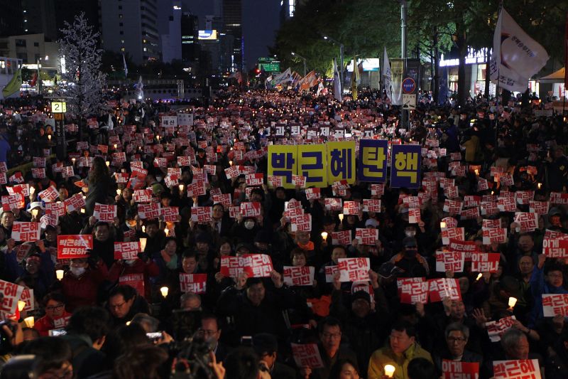 Protesters Take To Seoul Streets To Demand President Park’s Ouster | CNN