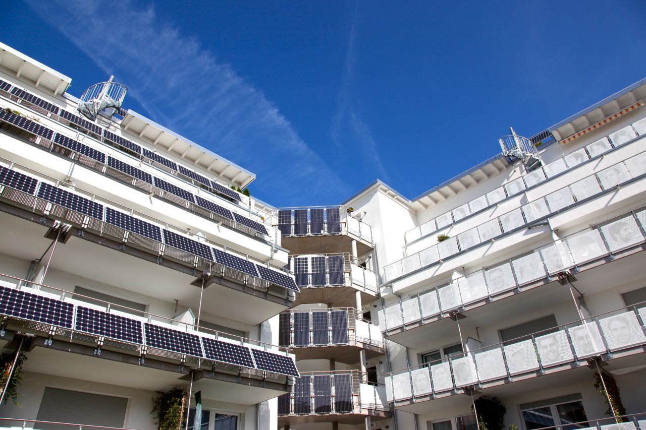 The Heidelberg complex represents a continuation of the principles Frey established with previous developments such as this multi-generation college in Freiburg. 