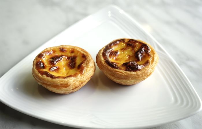 Macau's custard tart is actually a result of British-Portuguese cross-pollination. It was invented by an Englishman who was inspired by Portugal's iconic pastry while working in the former Portuguese colony. 