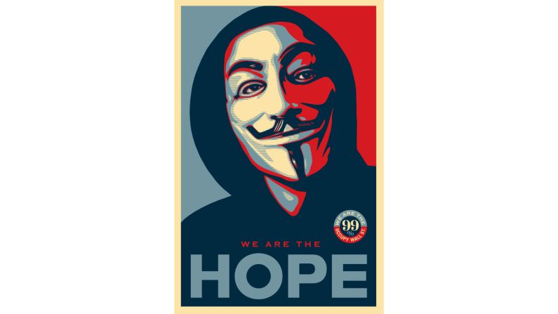 Countless people have appropriated Fairey's "Hope" poster for their own political purposes, including the Occupy Wall Street protest movement, which began in September 2011. 