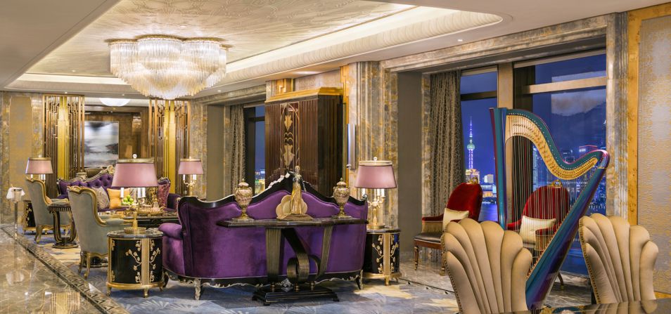 No, it's not Versailles. It's the Chairman Suite, the property's most expensive room. Located at the top of the hotel building on the 20th floor, the 288-square-metre suite (named Chairman, rather than Presidential, after Wang Jialin's wish) features a spacious living room, a dining area with adjoining pantry, a stylish bar, separate study room, and a master bathroom with a sauna and a large massage bathtub, all bedecked in ultra sumptuous customized furniture. The price? About $18,000 per night.  