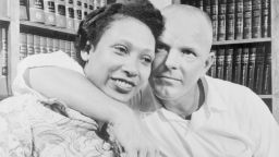 Mildred and Richard Loving, the couple at the center of the Supreme Court's unanimous ruling in 1967 that a Virginia law banning marriage between African Americans and Caucasians was unconstitutional.