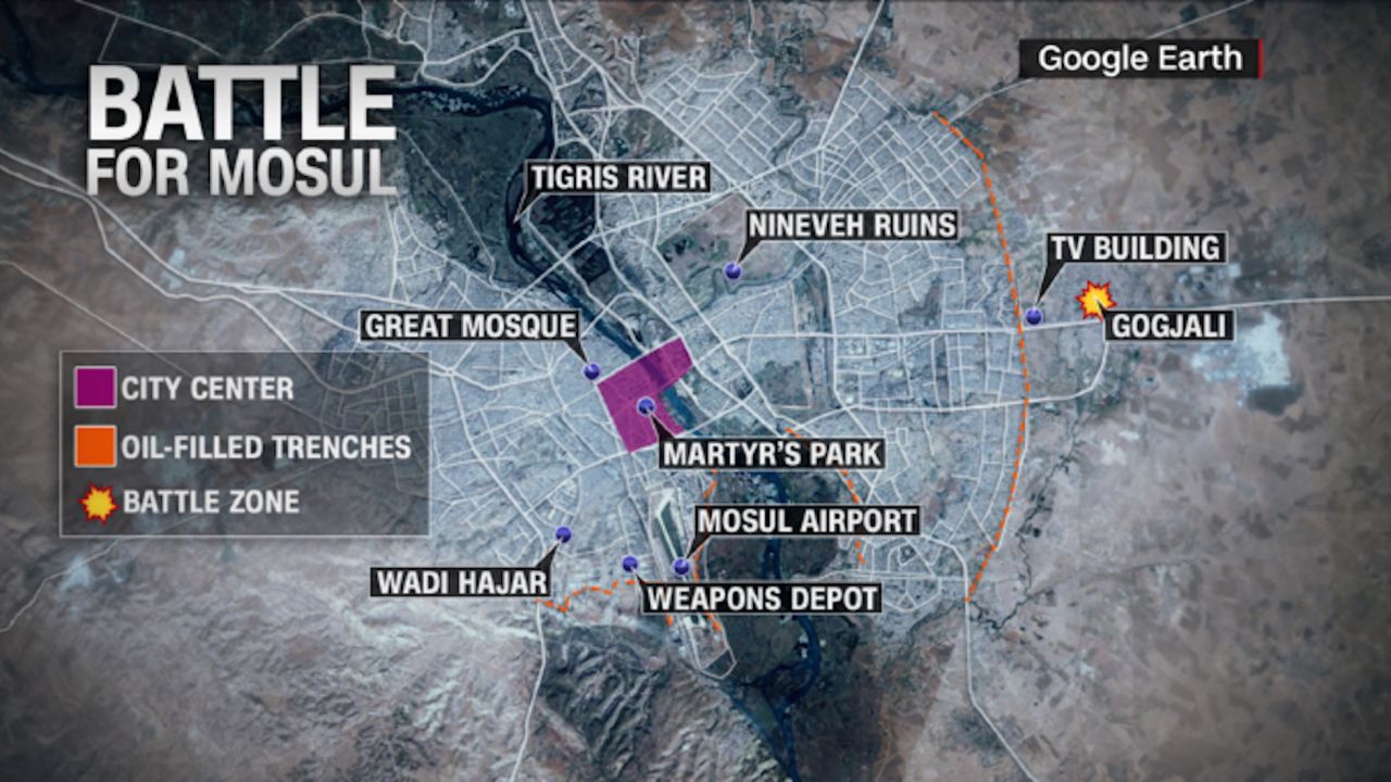 Mosul map updated