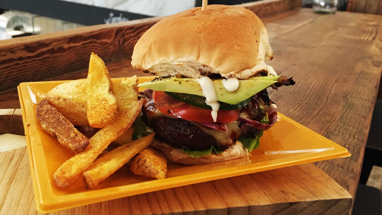 At Joburg's Good to Go Eatery, the same cosmopolitan style applies to burgers. Guacamole and more complex sauces go on the meats between the buns.