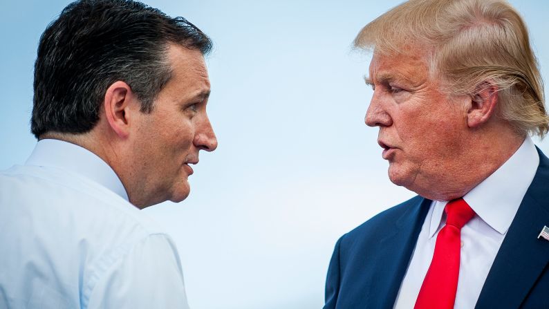 Cruz and Trump joined forces in Washington during a tea party rally against the Iran nuclear deal on September 9, 2015. "It is a bit of a romance," <a href="index.php?page=&url=http%3A%2F%2Fwww.cnn.com%2F2015%2F09%2F09%2Fpolitics%2Fdonald-trump-ted-cruz-2016-iran%2Findex.html" target="_blank">Trump told CNN at the time.</a> "I like him, he likes me. He's backed me 100% about illegal immigration. He was the one person that really -- and there were a couple of others -- but Ted Cruz was out there and he backed me very strongly."