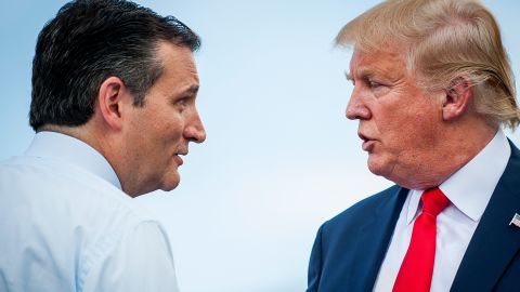 Cruz and Trump joined forces in Washington during a tea party rally against the Iran nuclear deal on September 9, 2015. "It is a bit of a romance," <a href="http://www.cnn.com/2015/09/09/politics/donald-trump-ted-cruz-2016-iran/index.html" target="_blank">Trump told CNN at the time.</a> "I like him, he likes me. He's backed me 100% about illegal immigration. He was the one person that really -- and there were a couple of others -- but Ted Cruz was out there and he backed me very strongly."