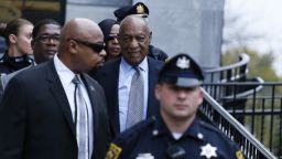 Comedian Bill Cosby leaves from the Montgomery County courthouse after attend a trial hearing in the sexual assault case against him in Norristown Pennsylvania on November 1, 2016. / AFP / KENA BETANCUR        (Photo credit should read KENA BETANCUR/AFP/Getty Images)