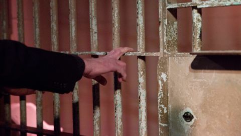 While visiting the Civil Rights Institute in Birmingham, Alabama, on January 18, 2016, Sanders touches the actual jail bars that the Rev. Martin Luther King Jr. was behind when he wrote his "Letter from Birmingham Jail" in 1963.