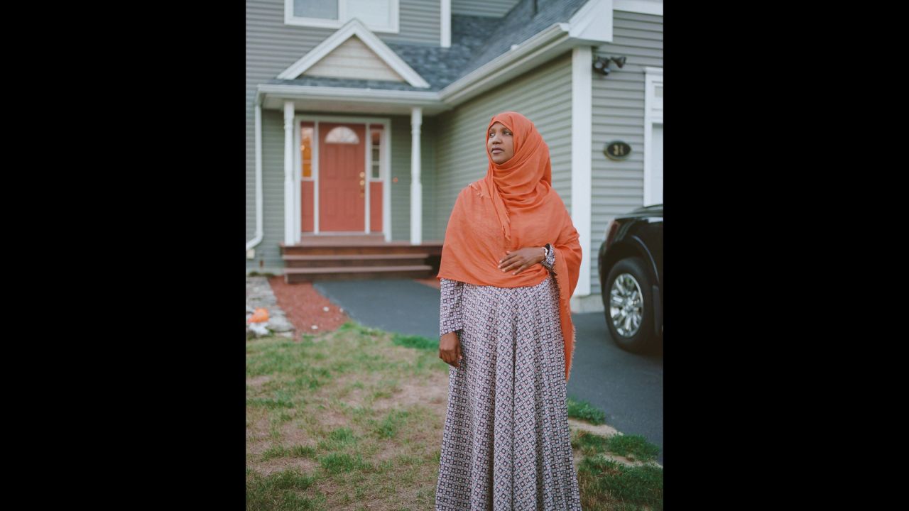 <strong>Fatuma Hussein, 39, lives in Lewiston, Maine, and fears never having a place to belong.</strong> There is tension in Lewiston between the natives and the growing Somali population. Hussein is frustrated by the lack of acceptance. "When you're Muslim, when you're black, when you're a woman, when you're an immigrant, it's just so many layers of barriers that are against you -- and it's very, very painful. And for me, how I deal with it is determination, I think. Remember we are starting from a place of historical trauma, crazy war, all kinds of stuff, right? And you come here and you want to start your life over again, but it's just so scary. ... The American Dream is not a reality for us. So where do we belong, you know?"