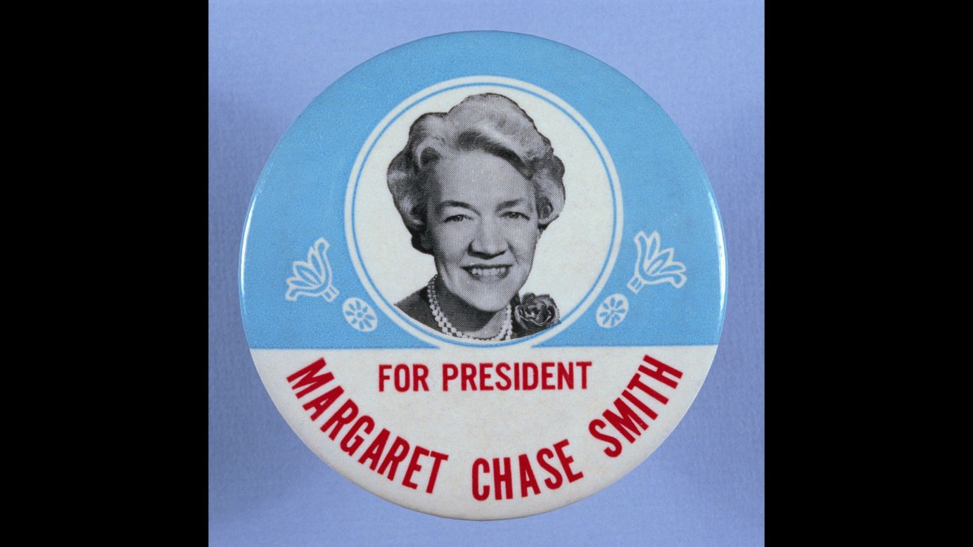Margaret Chase Smith was a U.S. senator from Maine who ran for President in 1964. She received 22 votes from four different states in the Republican primaries. Smith was also the first woman to be elected to both houses of Congress.