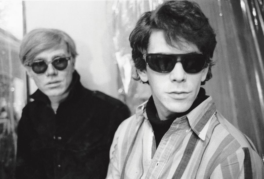 Warhol was frequently in the company of musicians like the Velvet Underground. (He's seen here with singer Lou Reed.) 