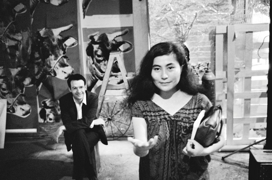Renowned artists like Yoko Ono (seen here) and Marcel Duchamp passed through the Factory. 