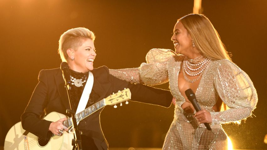 THE 50th ANNUAL CMA AWARDS - The 50th Annual CMA Awards, hosted by Brad Paisley and Carrie Underwood, broadcasts live from the Bridgestone Arena in Nashville, Wednesday, November 2 (8:00-11:00 p.m. EDT), on the ABC Television Network. (Image Group LA/ABC via Getty Images)
NATALIE MAINES, BEYONCE
