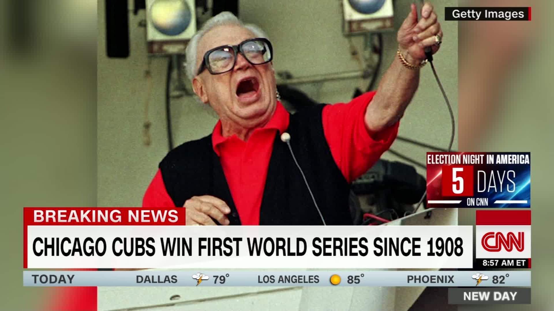 On this Date in 1998: Cubs broadcaster Harry Caray dies