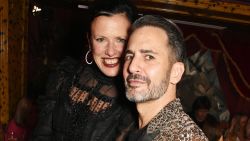 LONDON, ENGLAND - SEPTEMBER 19:  Katie Grand (L) and Marc Jacobs attend the LOVE Magazine and Marc Jacobs LFW Party to celebrate LOVE 16.5 collector's issue of LOVE and Berlin 1989 at Loulou's on September 19, 2016 in London, England.  (Photo by David M. Benett/Dave Benett/Getty Images for LOVE / CONDE NAST)