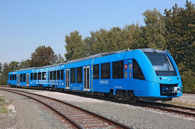 The <a href="index.php?page=&url=https%3A%2F%2Fwww.alstom.com%2Fpress-releases-news%2F2020%2F9%2Falstoms-hydrogen-train-enters-regular-passenger-service-austria" target="_blank" target="_blank">Coradia iLint</a> by French rail transport company Alstom is the world's first hydrogen-powered passenger train. It began testing in Germany in 2018, and in September this year entered regular service in Austria. 