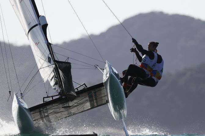 In a dramatic regatta, he and Carranza Saroli were penalized and looked set to miss out on gold before winning it by a single point.